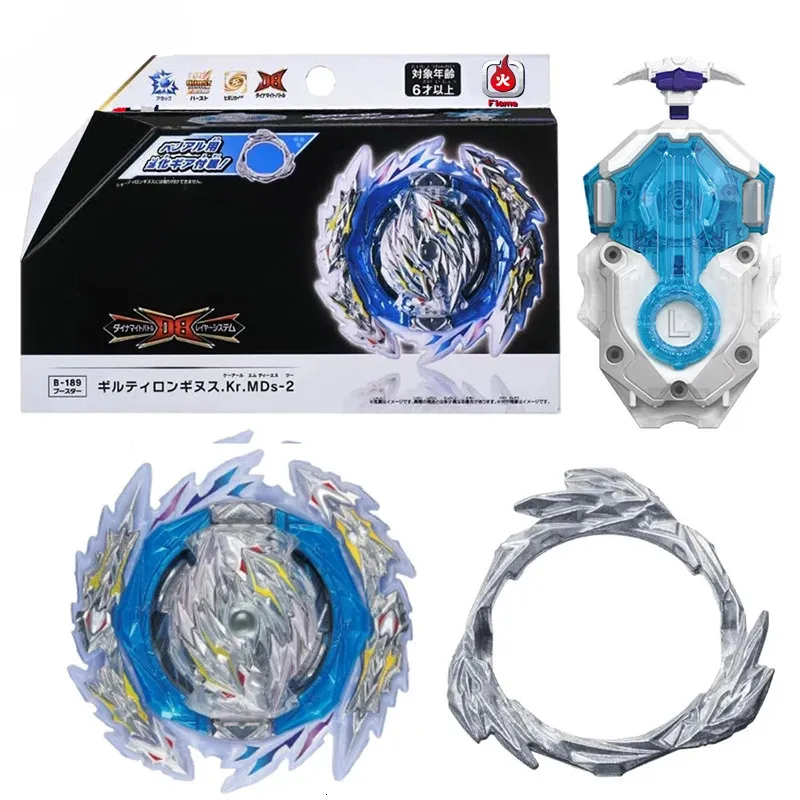 Dynamite Battle Bey Set B189 coupable Longinus Booster toupie avec lanceur personnalisé enfants jouets pour garçons cadeau 231220