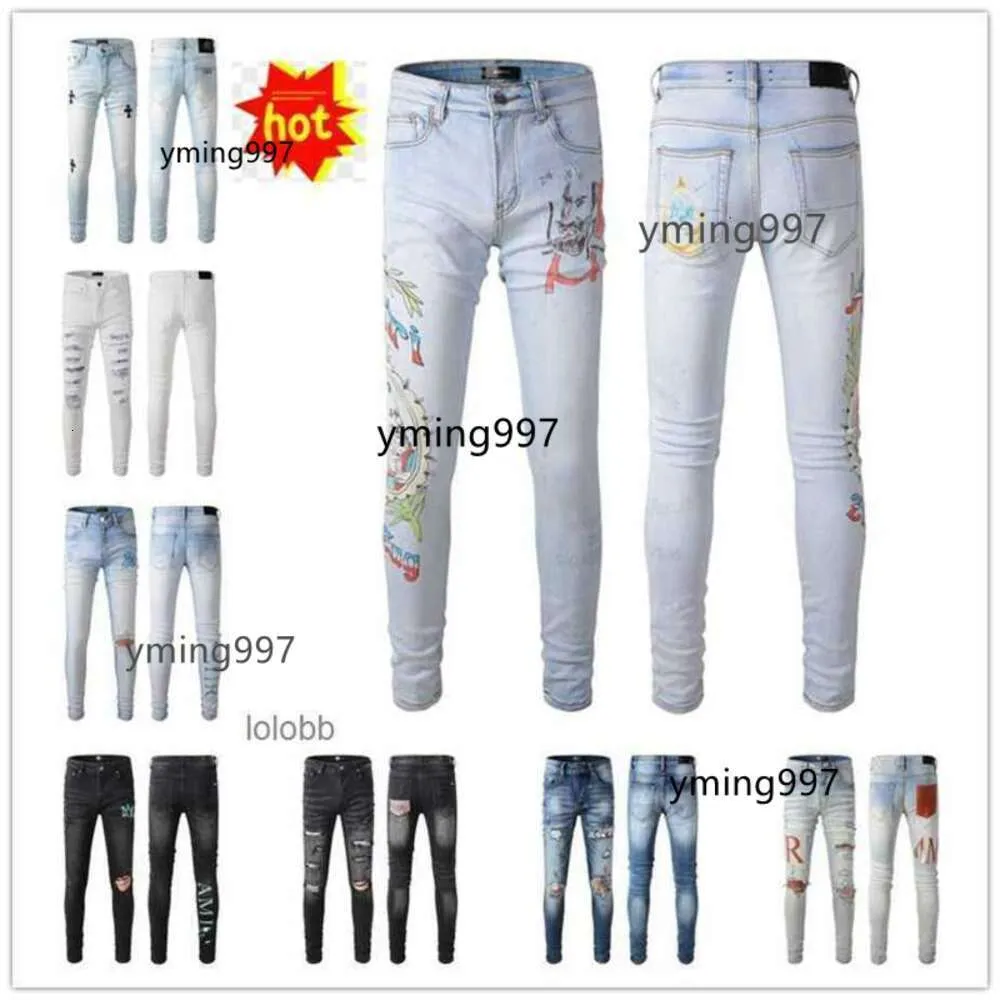 Calças 2024 Designer Novas Calças Chegadas Jeans Amari Coolguy Amirl Luxo Amirlies Denim Am Holes Amis Jean Imiri Biker Amiiri Homem Mens Roupas YUVK