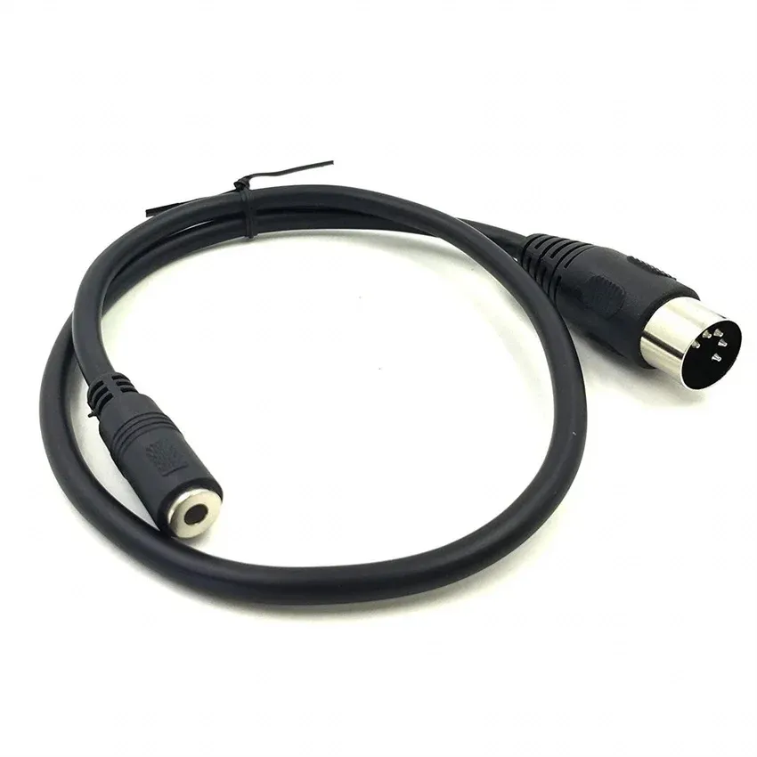 3.5 Kvinna till MIDI5 Core Male Audio Plug -adapterkabel DIN5P till DC3.5 Kvinna