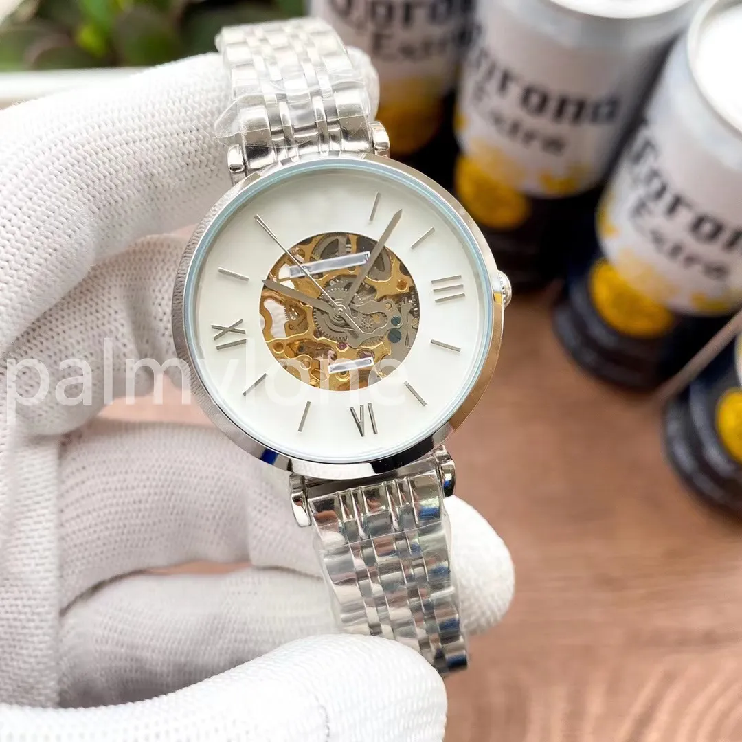 Montre-bracelet de marque pour femmes et filles, montre de luxe suisse, Style cadran en métal et acier, montre mécanique, belle montre