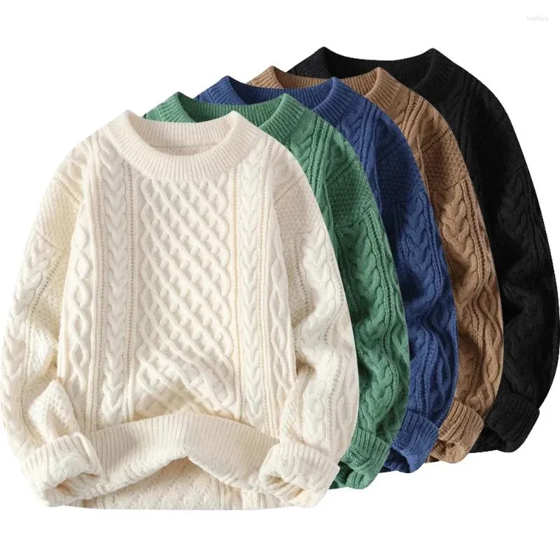 メンズセーターブランドブランドクリスマスメンクルネックセータープルオーバージャンパーファッション服秋の冬のトップス編み物