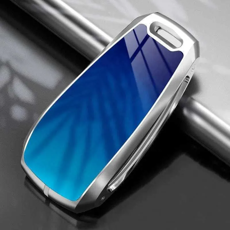 Autosleutel Legering Metalen Autosleutel Case Cover Shell Fob Voor Mercedes Benz ABCES Klasse W204 W205 W212 W213 W176 GLC CLA AMG W177 Chian