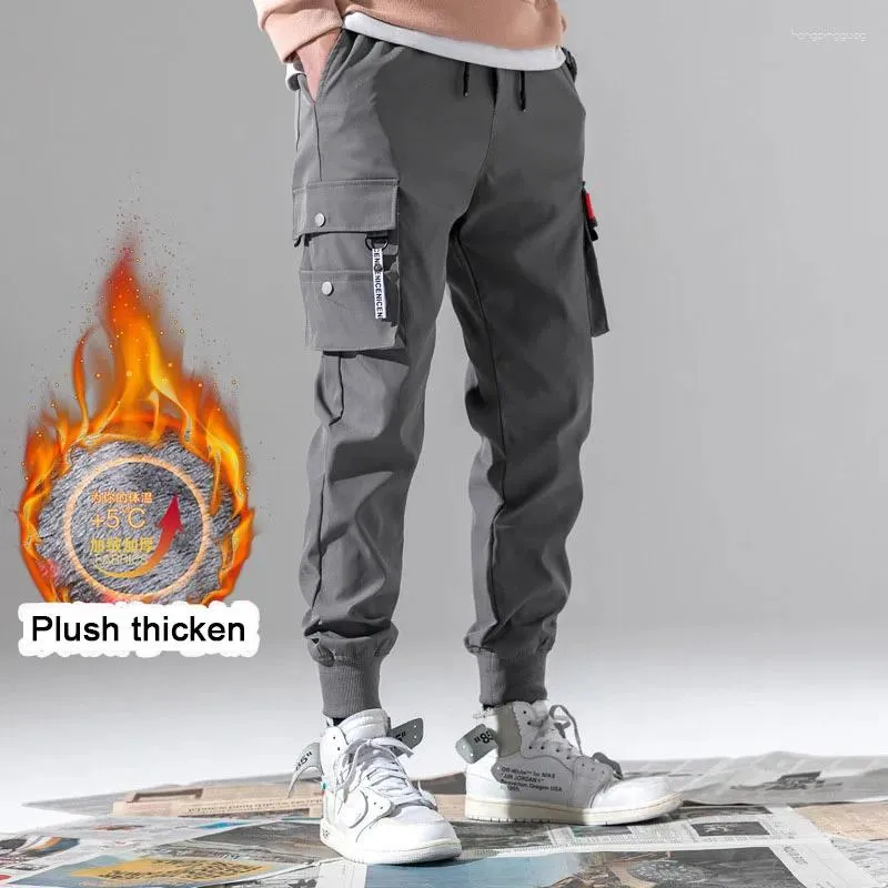 Pantalons pour hommes hiver polaire peluche vêtements de sport thermiques automne laine d'agneau cordon décontracté vêtements d'extérieur camouflage Joggers