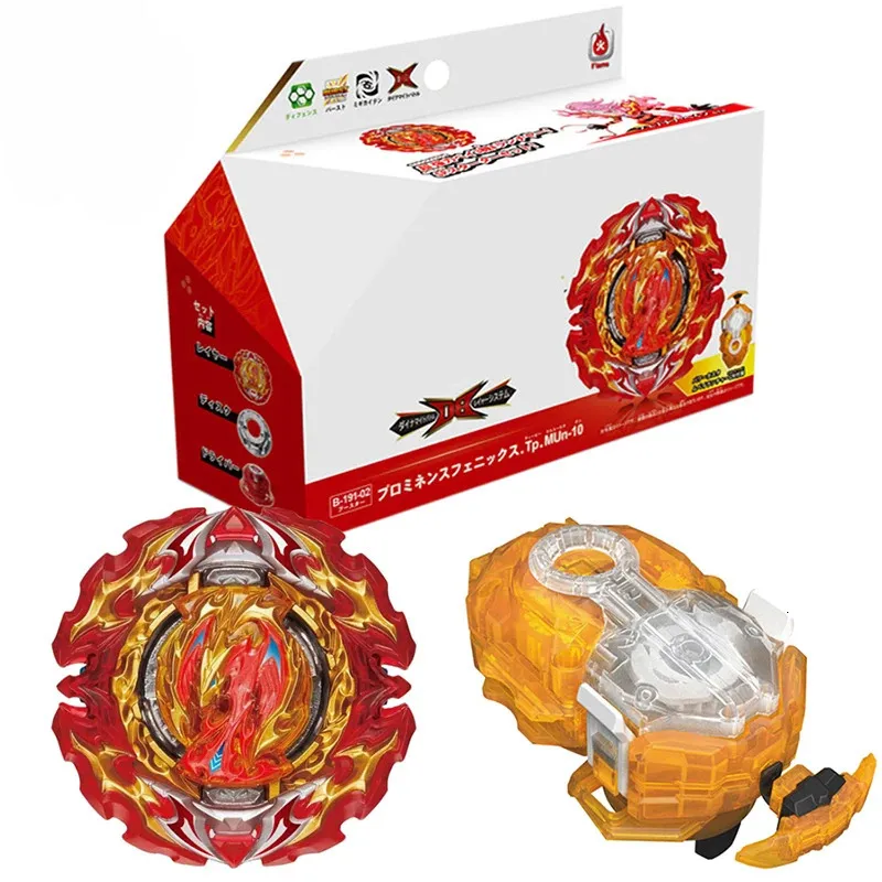 Dynamite Battle Bey Set B191 02 Prominence Phoenix Booster Волчок с индивидуальной пусковой установкой Детские игрушки для мальчиков Подарок 231220