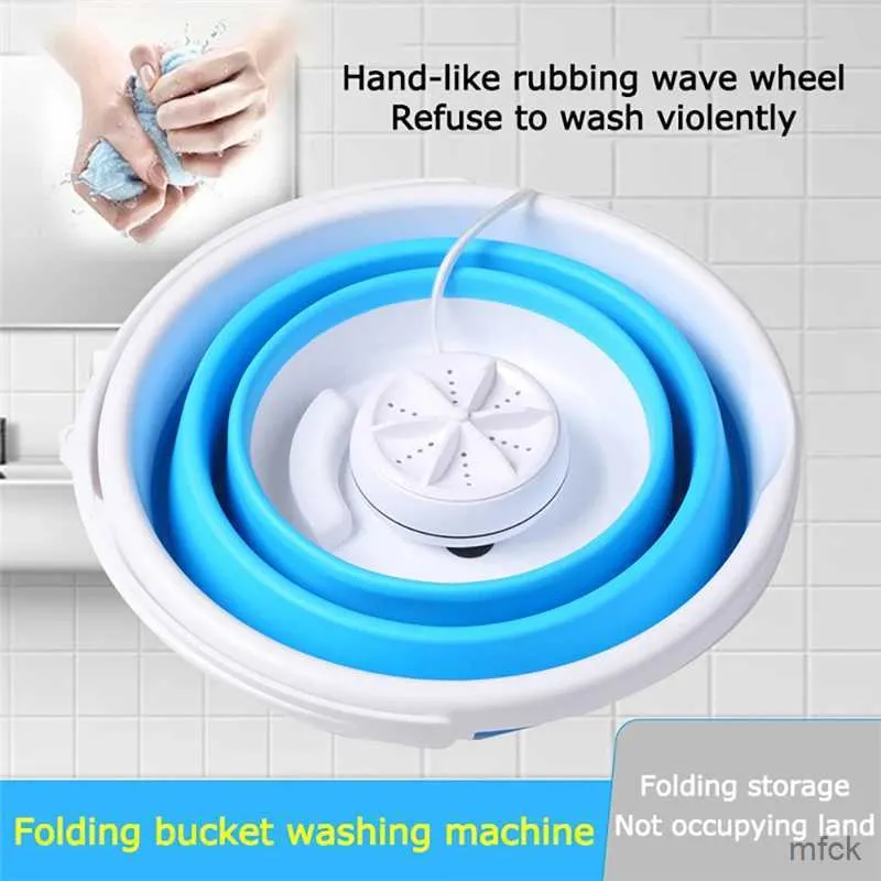 Mini Washing Machines Mini Foldable Washing Machine Ultrasonic Cleaning Small 2 in 1/3in1 Portable Washer USB Dormitory Washer For Home Travel