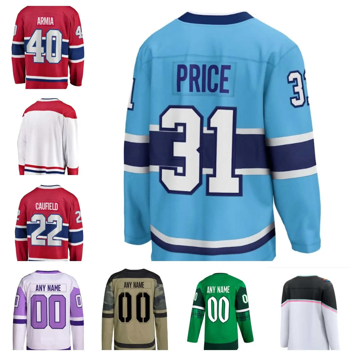 Customize Your Own NHL Hockey Jersey with Top Players Personalized Team Shirt for Fans