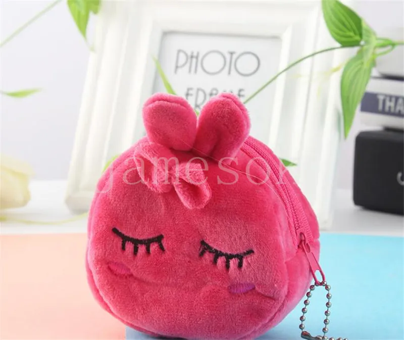 Étudiant portefeuille dessin animé en peluche en trois dimensions Coin Purse Migne Cartoon Coin Purse Key Sac Femmes Portefeuilles Fournitures de fête DF200