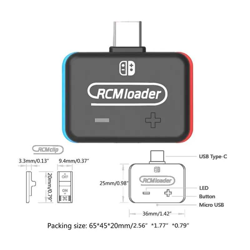 RCM Jig 2 Pack,RCM loader-RCM Clip Tool Short Connector for Switch