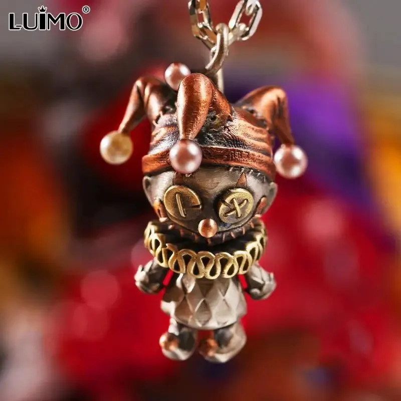 Girocolli Clown Doll Ciondolo Personalità Moda retrò Collana in argento Accessori per gioielli femminili singoli da uomo 231219