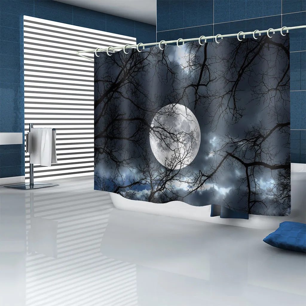 3D Printed Waterproof Shower Curtain forest curtains 3D Shower Curtains Waterproof Bathroom Curtain