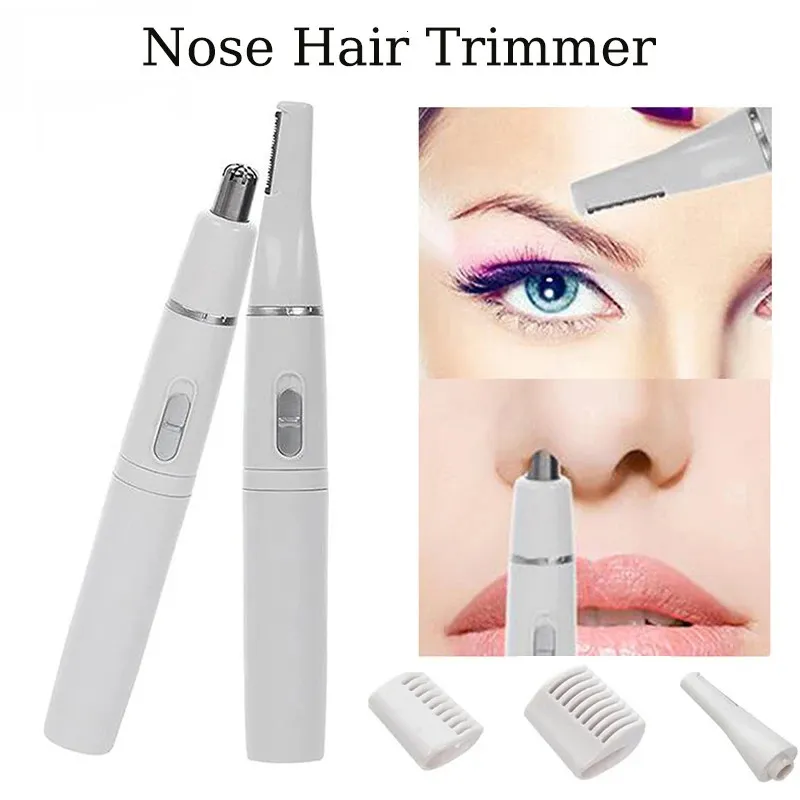 2In1 Hair Trimmer Nos Ear Sher Shaver Scraper Bezpieczna pielęgnacja twarzy Cleaner dla mężczyzn Kobiety 231220