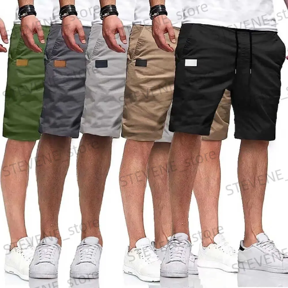 Herr shorts nya herrmode hip hop shorts sommar bomull capris löpande sport shorts gata byxor hög kvalitet raka ben byxor t231220