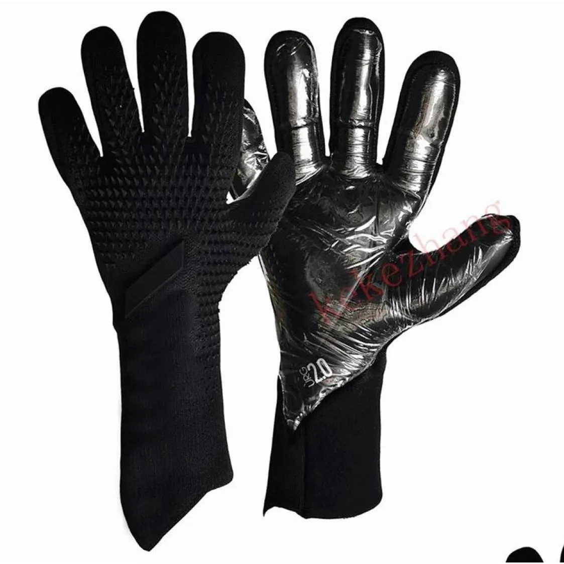 Guantes deportivos Portero de látex de 4 mm Sin protección para los dedos Portero de fútbol engrosado Guantes de fútbol profesionales 287G7650230 Entrega directa Dh8S2