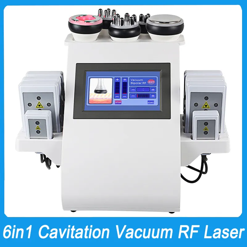 Cavitazione dimagrante Macchina Radiofrequenza RF Rafforzamento della pelle Lifting del viso Modellamento del corpo Scultura Lipo Laser Brucia grassi Peso Riduci il massaggio con aspirazione sotto vuoto