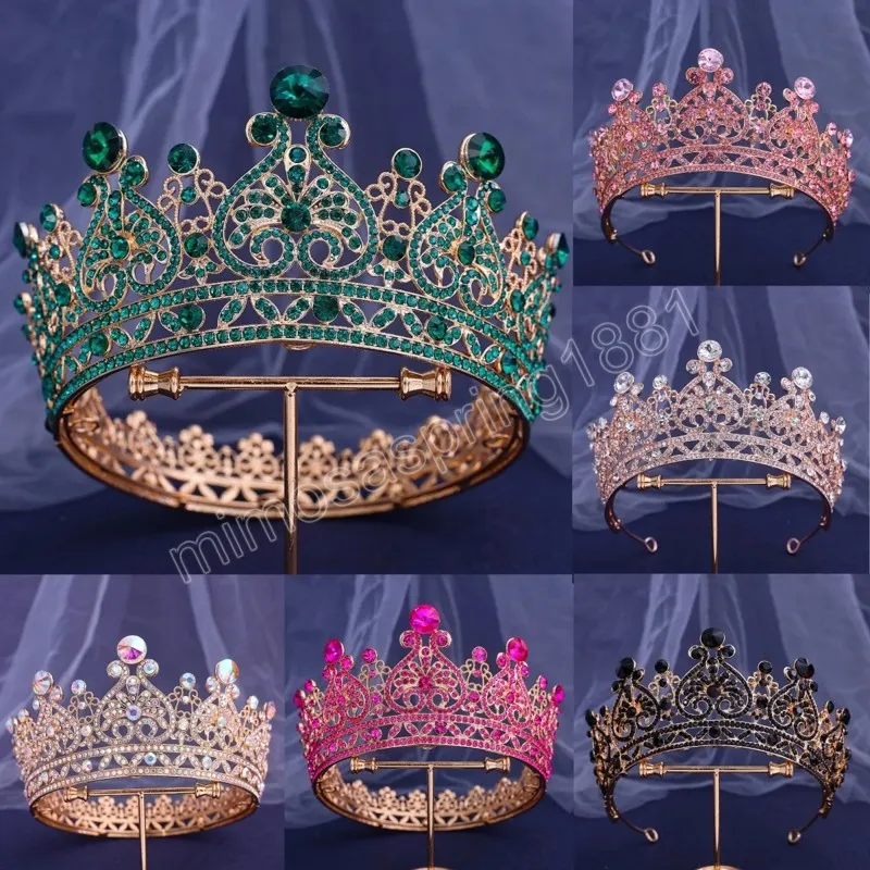 Baroque Vintage Luxury Crown Wedding Headwear Tiara Princess Bridal Jewelry Amazon.com: OOGHE Tiaras and Crowns for Women, Luxury Big  main image 4