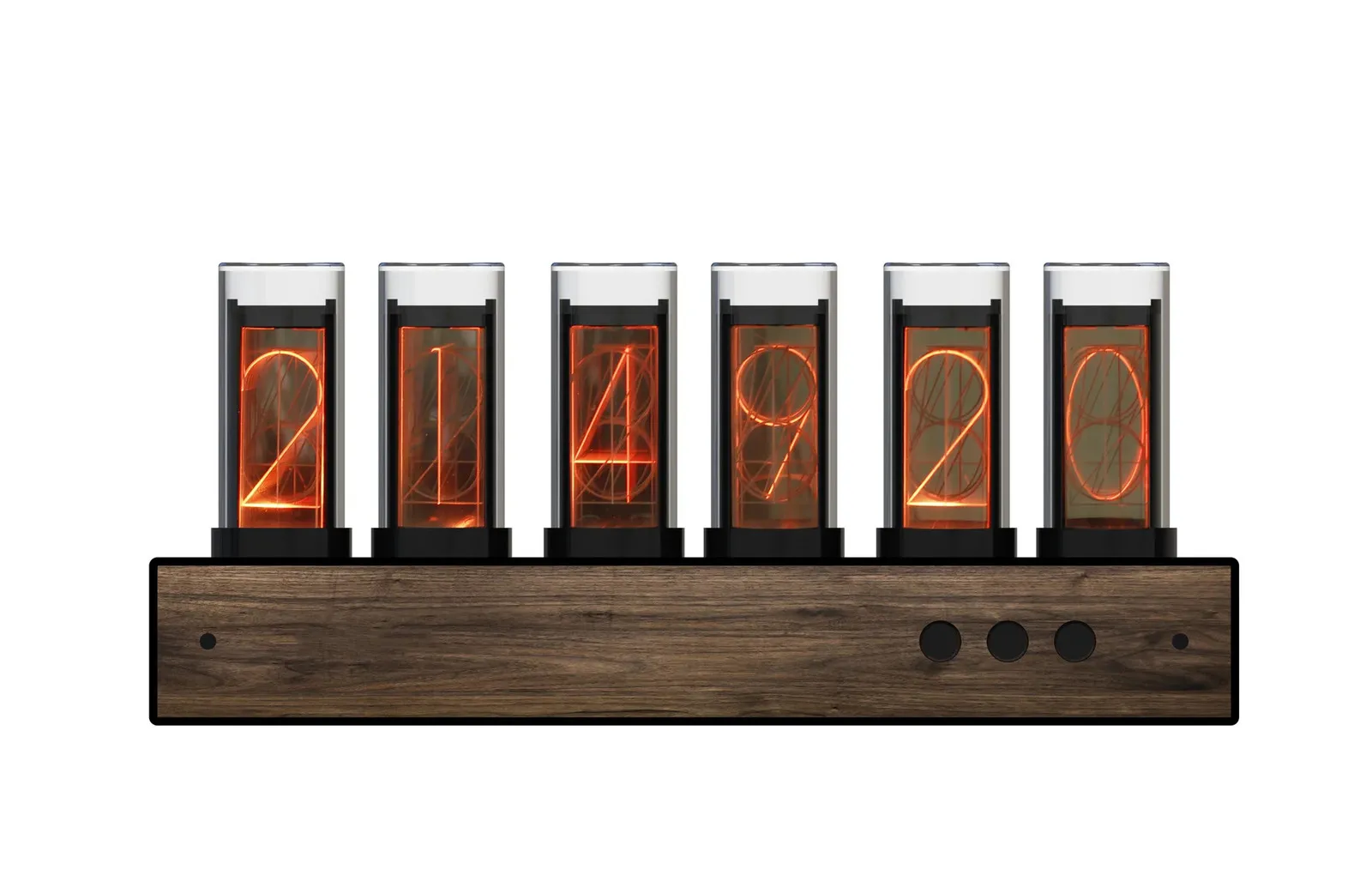 Tube Nixie Clock Modern Creative Design Digital Table Desk Clock Decor Home Decorations Retro Exquisite Glow Nixie Tube Clock 231220