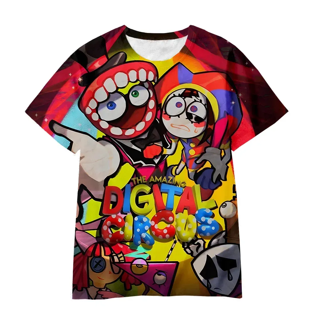 Anime The Amazing Digital Circus 3D Print T Shirt Women Men Summer