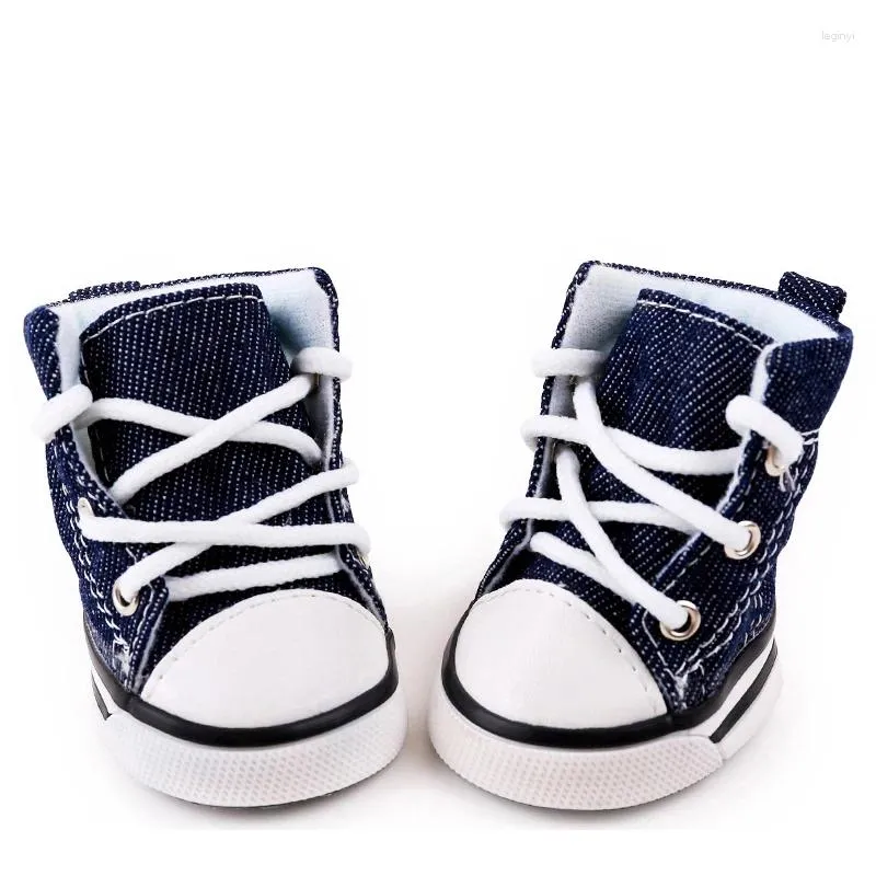 Hundkläder petcircle skor denim sport antislip sneaker casual pet för chihuahua Yorkshire stövlar varma under hösten och winter