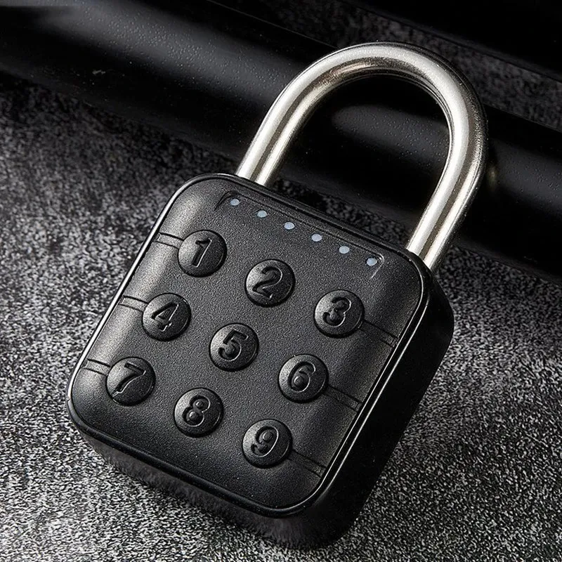 Door Locks Waterproof Password Padlock 6 Digits Code 10 Group Smart Fingerprint Lock Zinc Alloy Suitcase For Luggage Travel Antitheft 231219