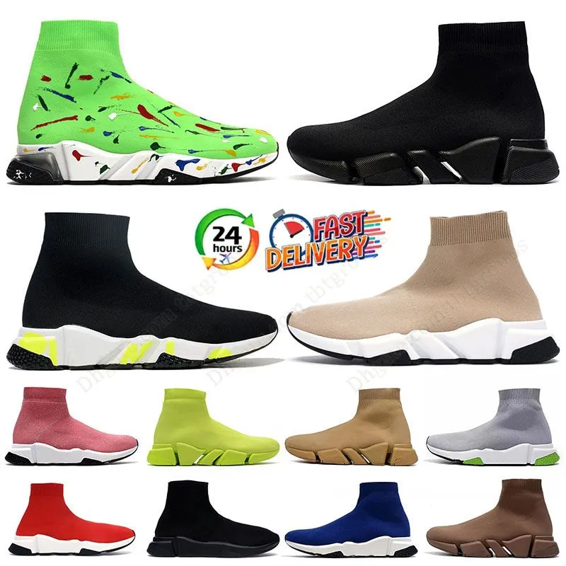 Sock Shoes 2.0 Designer luksusowa platforma swobodne buty mężczyzn damski trener prędkości koronkowy czarny biały chmura pełna czerwono beżowe skarpetki buty biegacza trampki mają duży rozmiar US 12 46