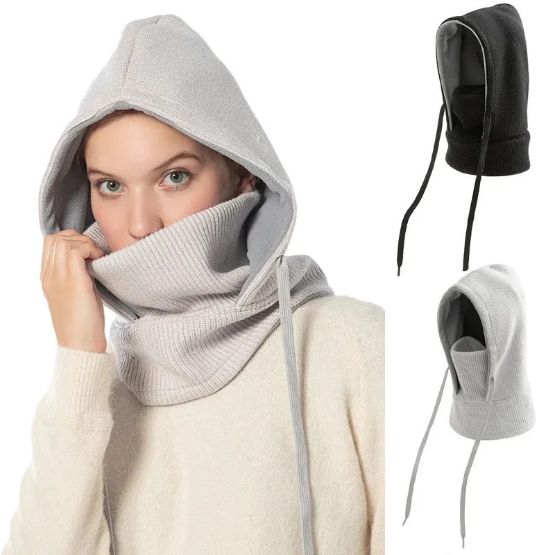 Fahrradkappe Winter Warm Strick Hut Ski Maske Balaclava Windproof Fahrrad Motorrad Vollgesichtsbedeckung Kopfbedeckung Männer fischen Hüte 231220