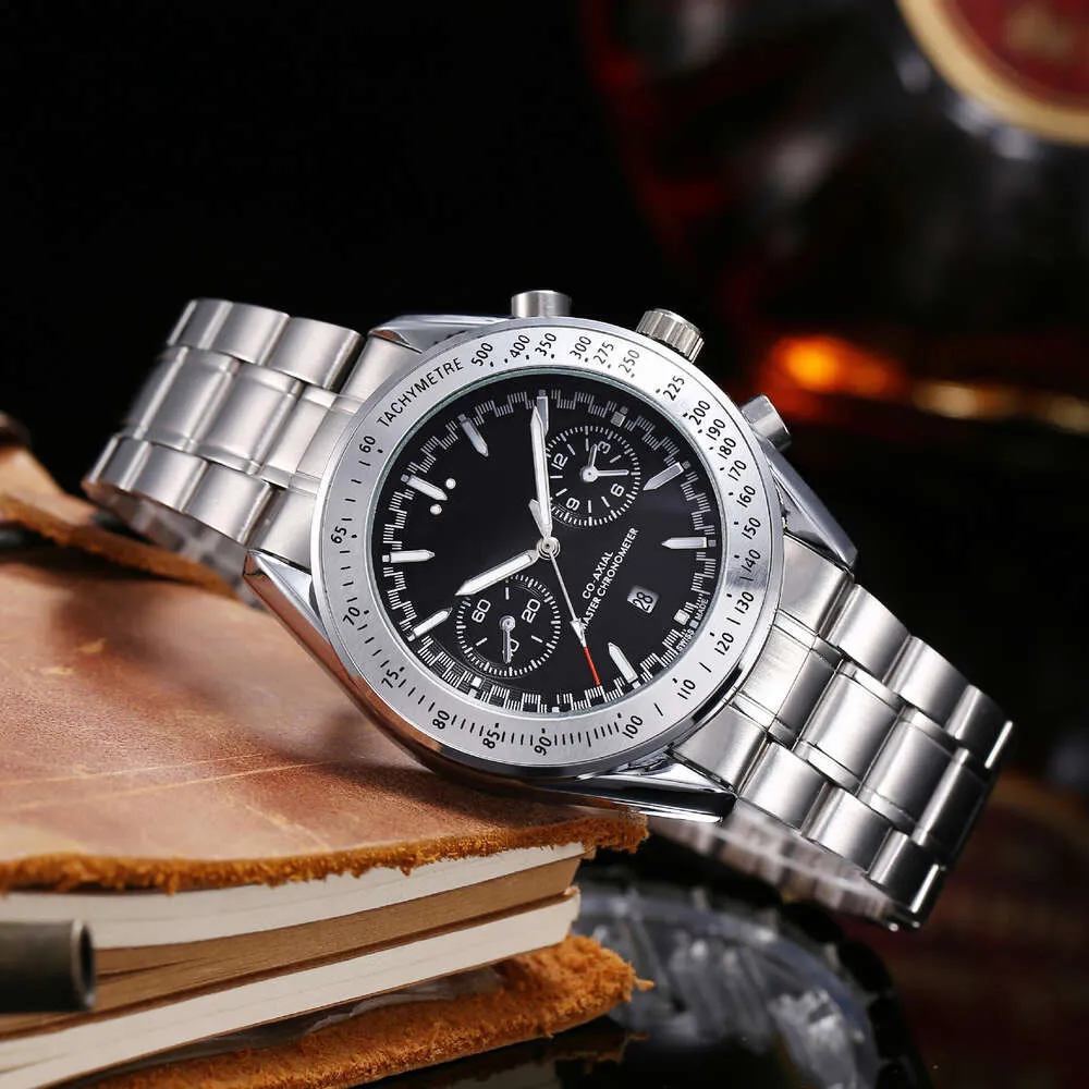 Mens watch high quality designerOmegwatches European brand quartz stainless steel strap men's