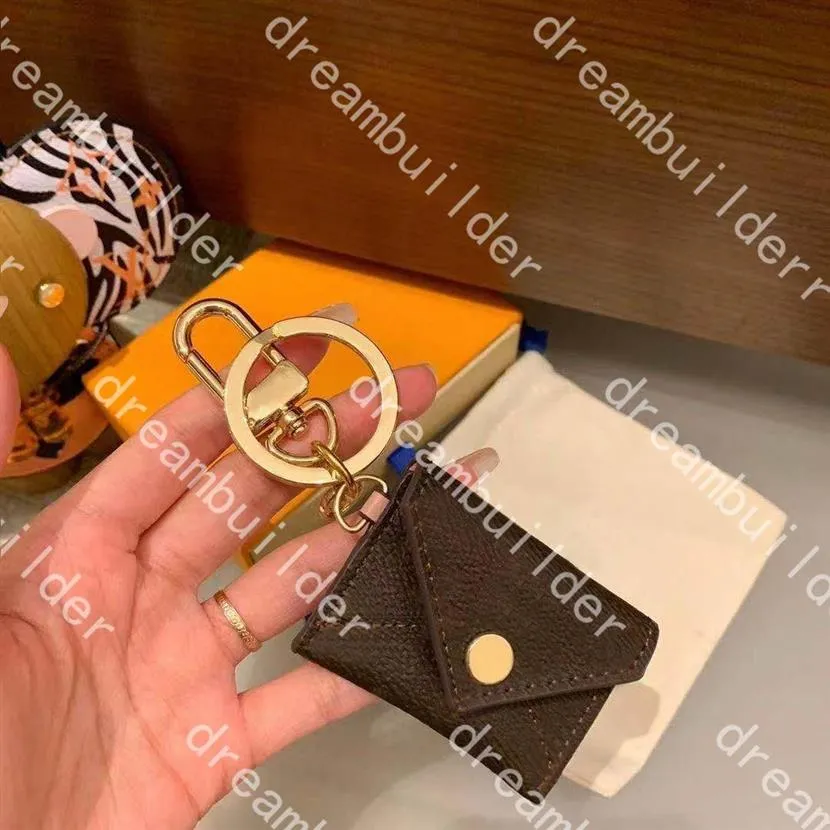 Högkvalitativ M69003 Fashion Top Designer Keychain Handmade Pu Leather Cardholder Car Keychains Man Women Bag Charm Hanging Decorat234Q