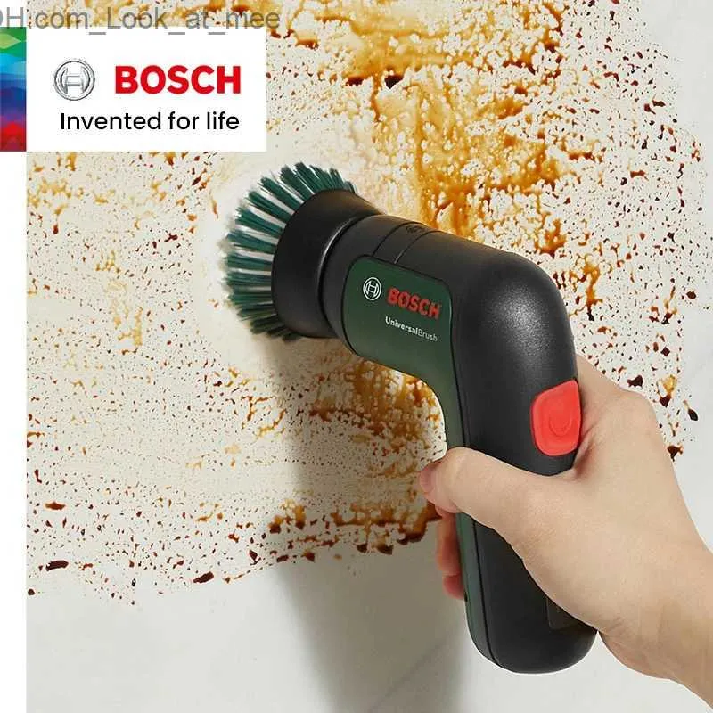 Sprzątanie szczotek Bosch Electric Cleaning pędzel wielofunkcyjne domowe prace domowe zmywanie naczyń do wanna łazienka pędzel do czyszczenia pędzla robocza q231220