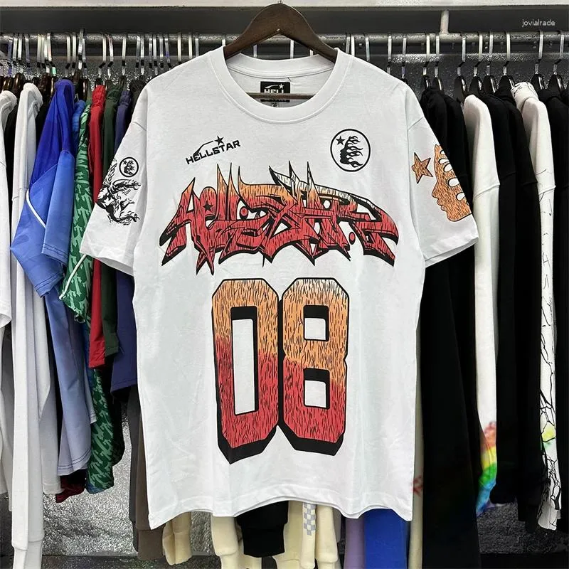Mens Camisetas Hellstar Camisa Homens Mulheres Hell Star 08 T-shirt Path To Paradise Tops Tee Hip-Hop Manga Curta
