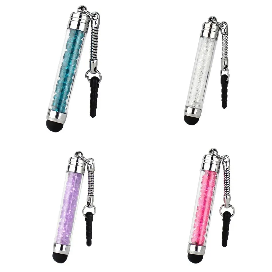 Luxury Diamond Crystal Touch Screen Capacitive Stylus Ball Bling Pen Pens For Cellphone iphone PC Tablet iPad