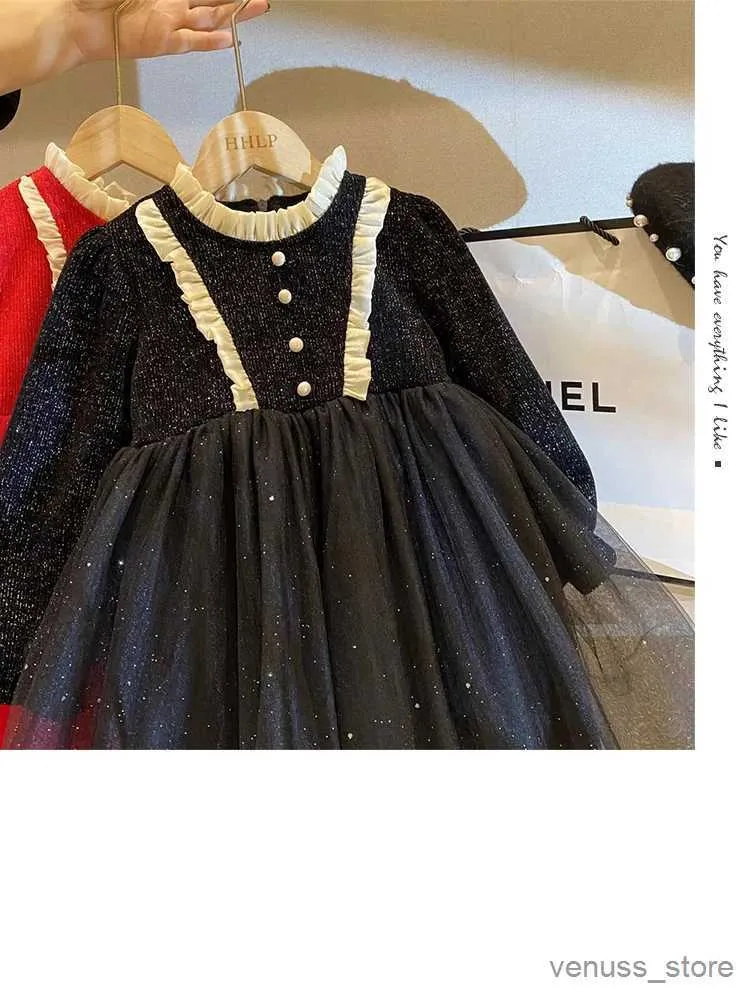 Abiti per ragazze ragazze vestito da principessa dolce bambino bambini baby addensante inverno inverno abbigliamento festa di compleanno natale natale