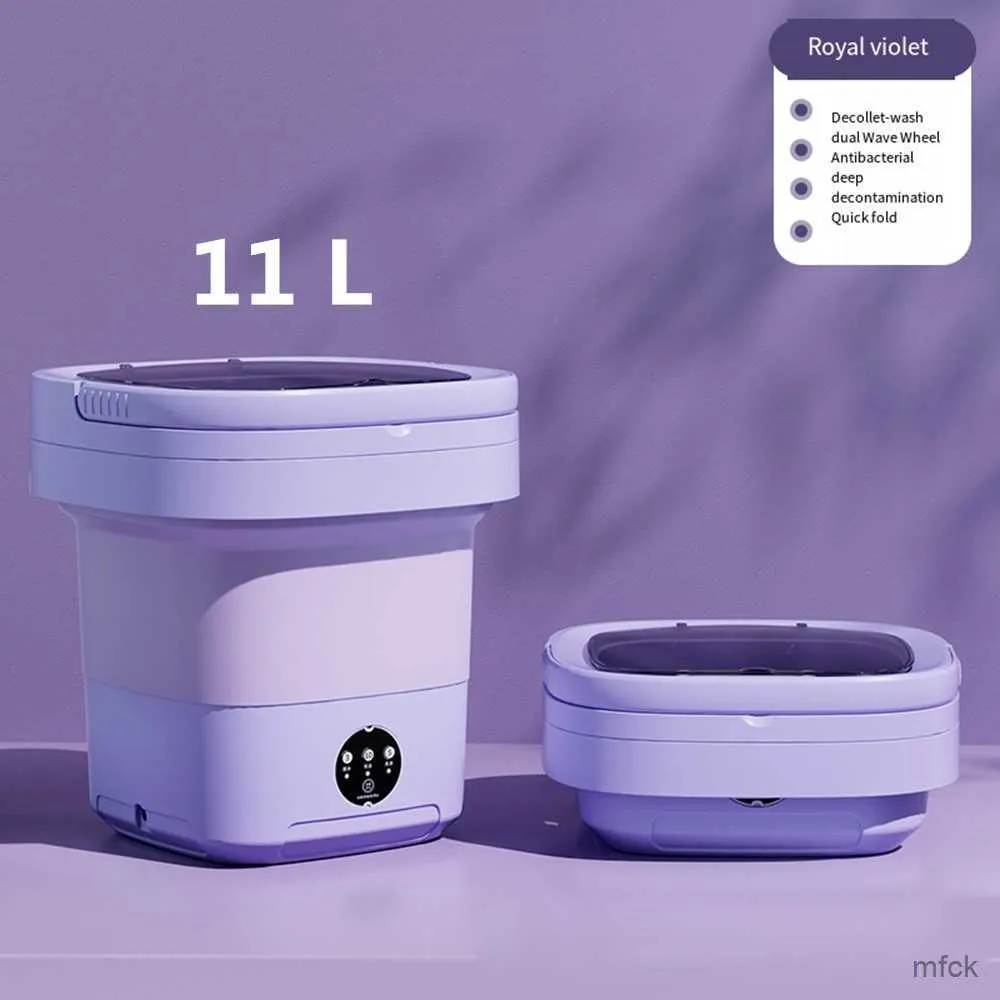 Portable Mini Washing Machine 12L With Spin Dryer - Foldable Compact Washer For Apartments, Dorms, RVs, Socks & Underwear