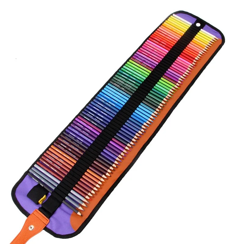Crayon 72 cores lápis de madeira sem chumbo não tóxico lápis oleoso escola caneta pintura esboçar 231219