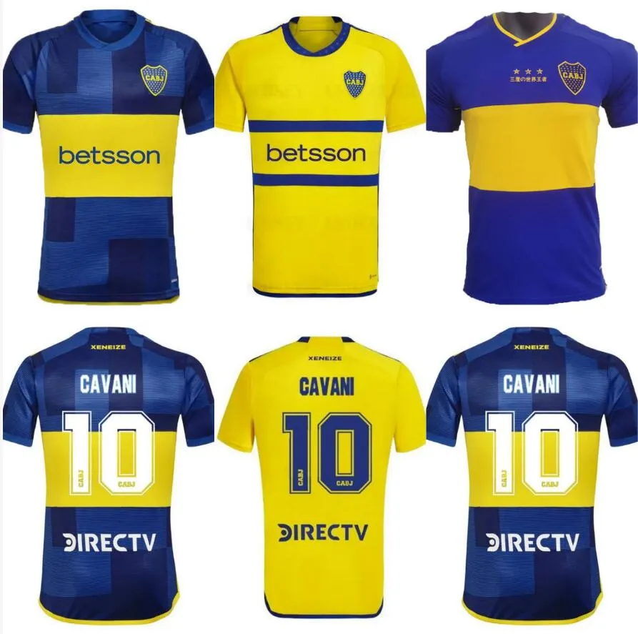 23/24 Boca Juniors Cavani Futbol Formaları 2023 Ev Maradona Bullaude Zeballos Fernandez Gömlekler Benedetto Janson Barco Villa Taborda Futbol Üyesi S-2XL