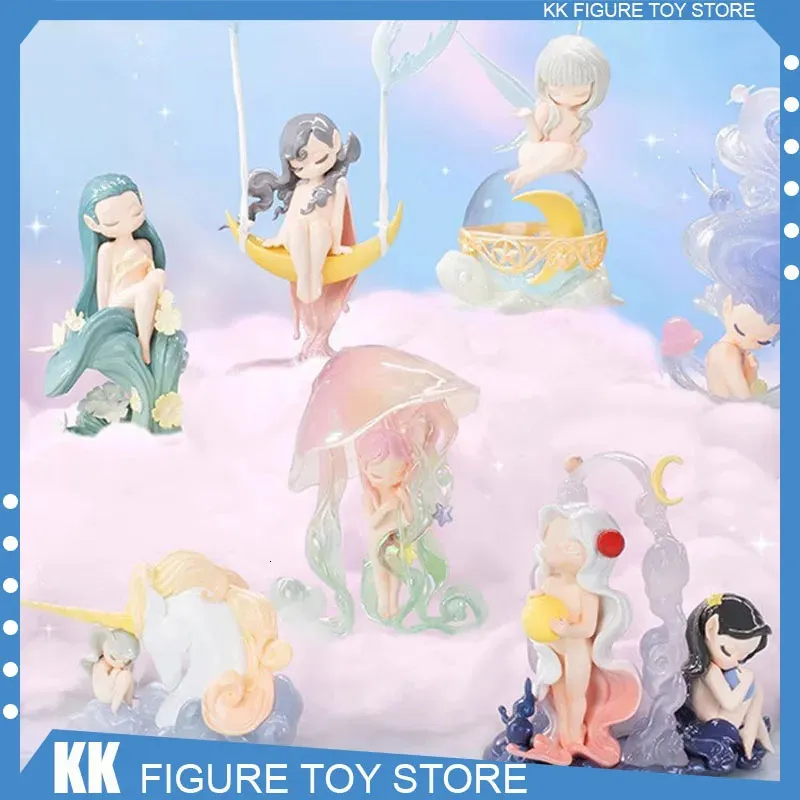 Blindbox Sleep Dreamland Elves Series Anime Figur Blind Box Mystery Box Niedliche Actionfigur Sammlerspielzeug Desktop-Dekoration Partygeschenk 231219