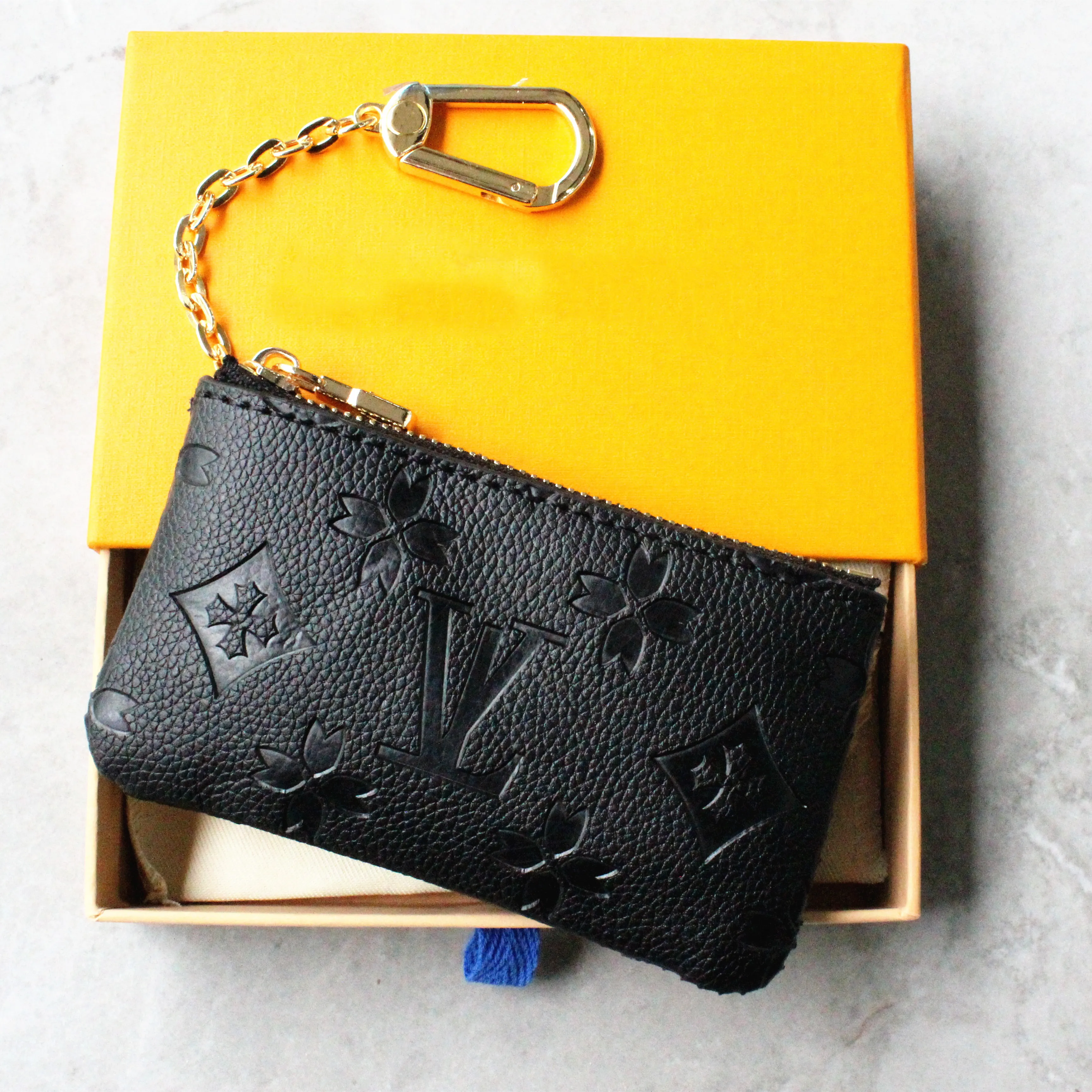 مع أكياس الغبار وحقيبة مفتاح صندوق Pochette CLES المصممين أزياء حقيبة اليد للنساء Mens ائتمان حامل عملة عملة Luxurys Bag N62650