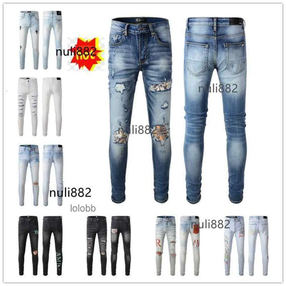 2023 Nouveautés amirly Hommes De Luxe Designer Denim Jeans Trous Pantalon Jean COOLGUY Biker Pantalon Homme Vêtements 5SH0