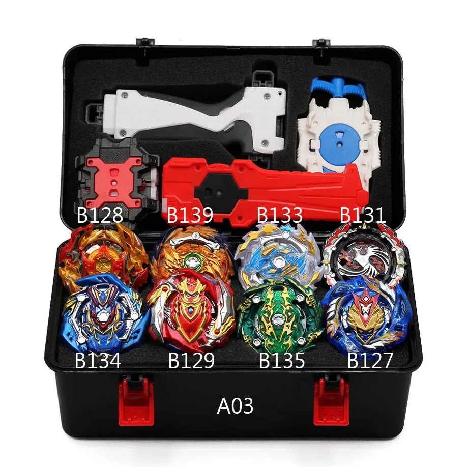 Beyblade Burst Metal Fusion 4D Battling Top Toys: Grip Launcher Box Set ...