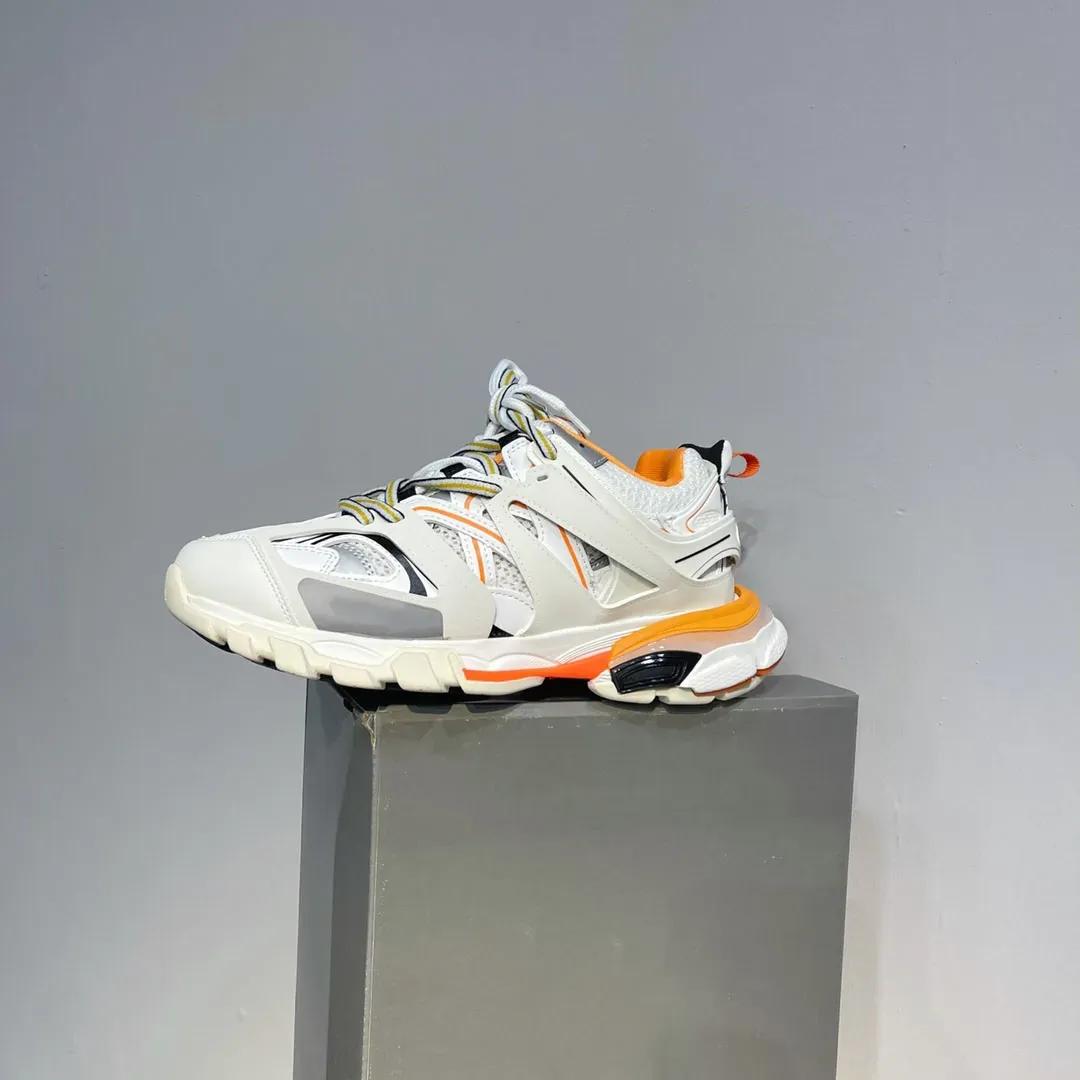 0401~contrasting fluorescent detail suede and fabric sneakers