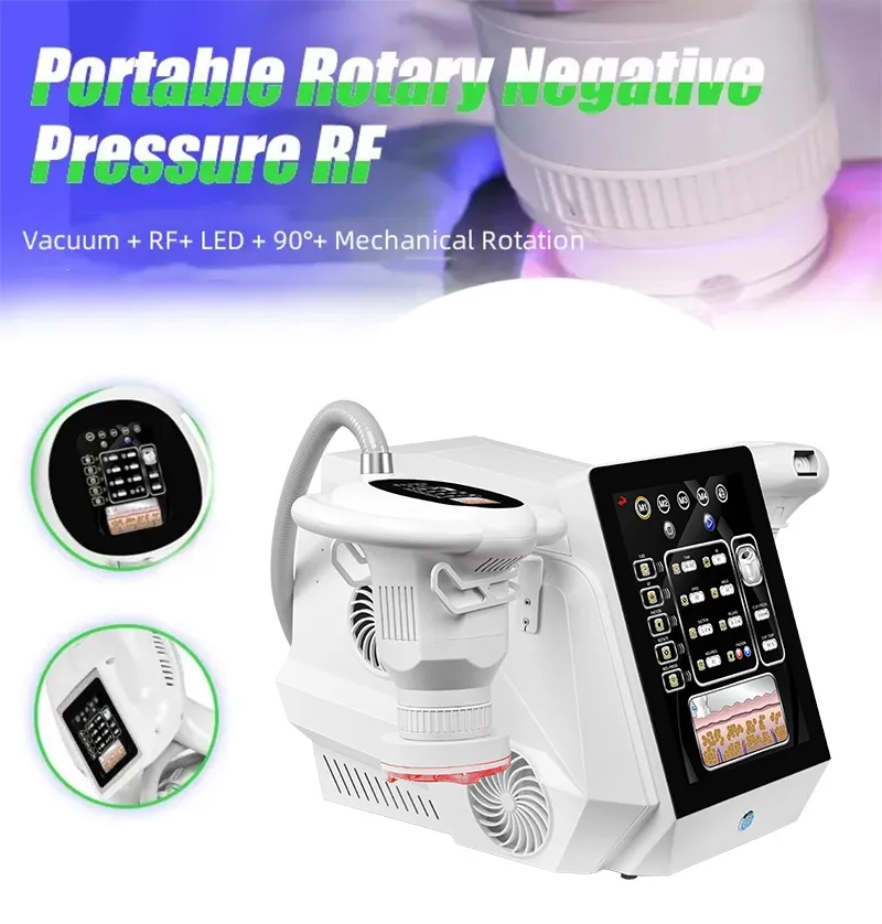 180 Degree Rotary Negative Pressure Vacuum RF Machine Radio Frequency Body Sculpting Fat Burner Cellulite Reduction Skin Firming
