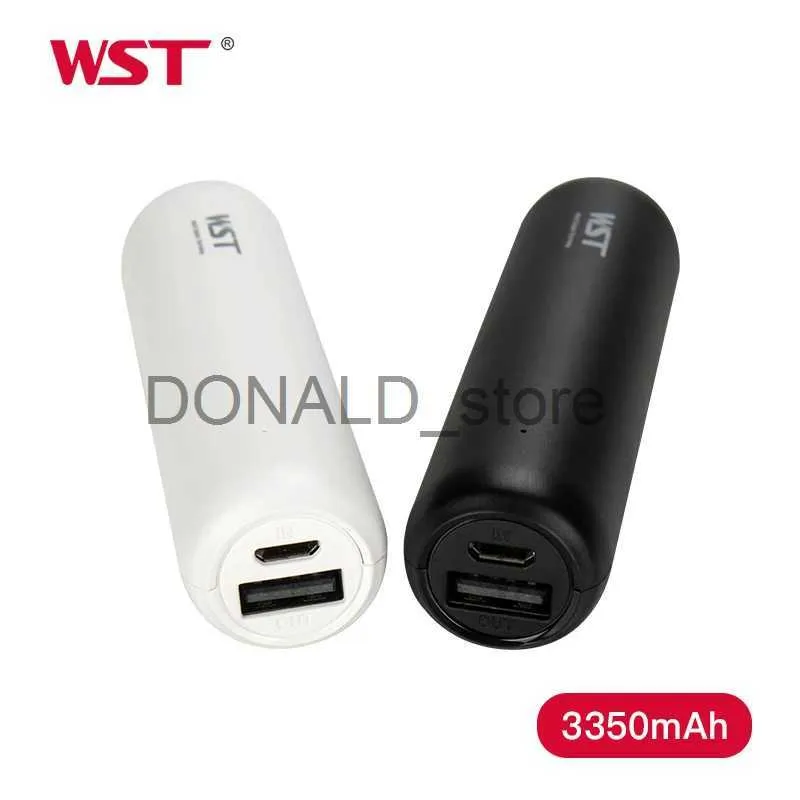 Банки питания для сотовых телефонов WST Original Mini Power Bank 3350 мАч Портативный внешний аккумулятор для зарядного устройства для мобильных телефонов Малый карманный размер Travel J231220