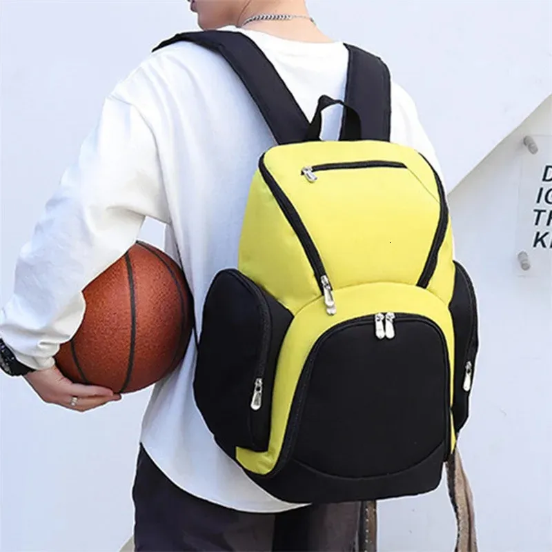 Football Backpack Carry Bag For Basketballs Fashion Waterproof Lightweight Sport Backpack Men Large Capacity School Bag Gym Bags 231220