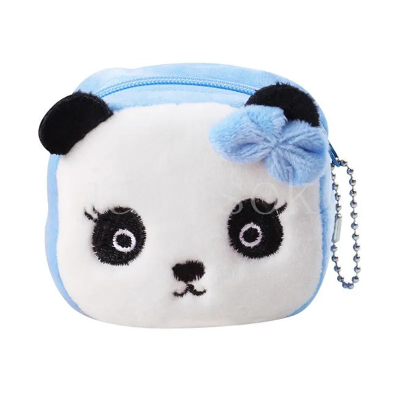 Étudiant portefeuille dessin animé en peluche en trois dimensions Coin Purse Migne Cartoon Coin Purse Key Sac Femmes Portefeuilles Fournitures de fête DF200