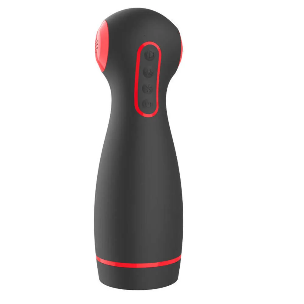 Wants to Clip and Suck Aircraft Cup Multi Frequency Vibration Intelligent Voice Massager Men Masturbation Toys Adult Products