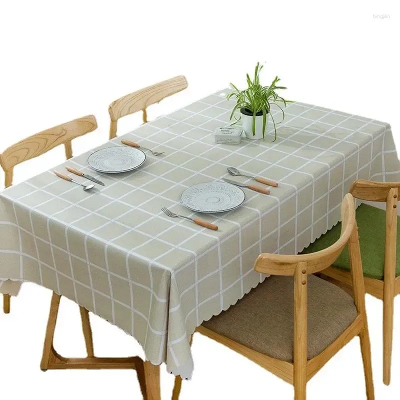 Tavolo stoffa Nordic Pvc tovaglia impermeabile a prova di olio e lavaggio decorativo senza lavaggio Homestay El Restaurant J6F1848