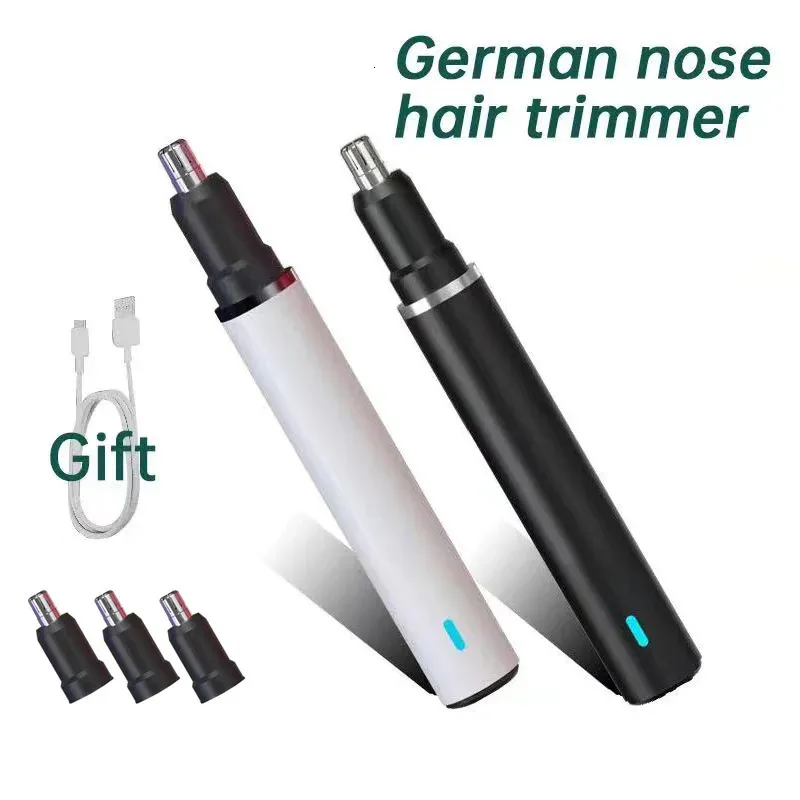 Electric Ear Nose Hair Trimmer Clipper Professional smärtfritt ögonbryn och för män Kvinnor Borttagning Razor 231220