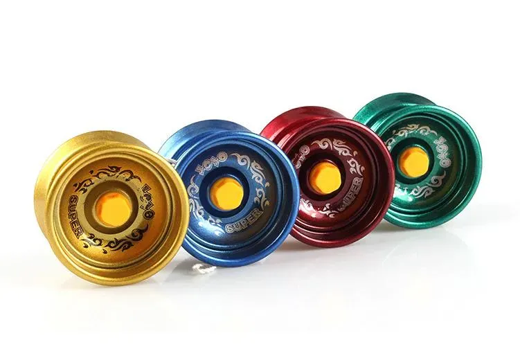 Alloy Aluminum Metal Yoyo for Kids and Beginners YoYo Balls Bearing Yoyo for Pro Tricks Novelty Gag Toys colroful