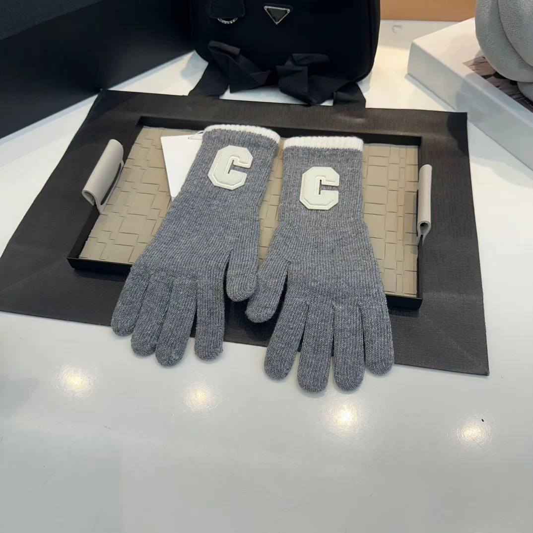 Designer-Outdoor-warme Vollfinger-Touchscreen-Handschuhe für Männer und Frauen, Winter, winddicht, wasserdicht, rutschfest, verdickt, Marke, kältebeständig, Fahrhandschuh, Geschenk