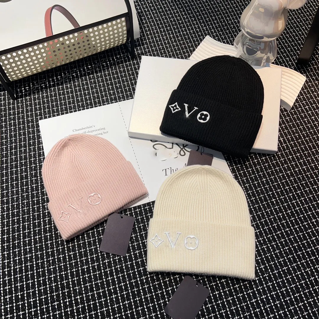 Designer de luxo gorro/crânio inverno homens e mulheres moda chapéus de rua design chapéus de malha outono boné carta unisex chapéu quente