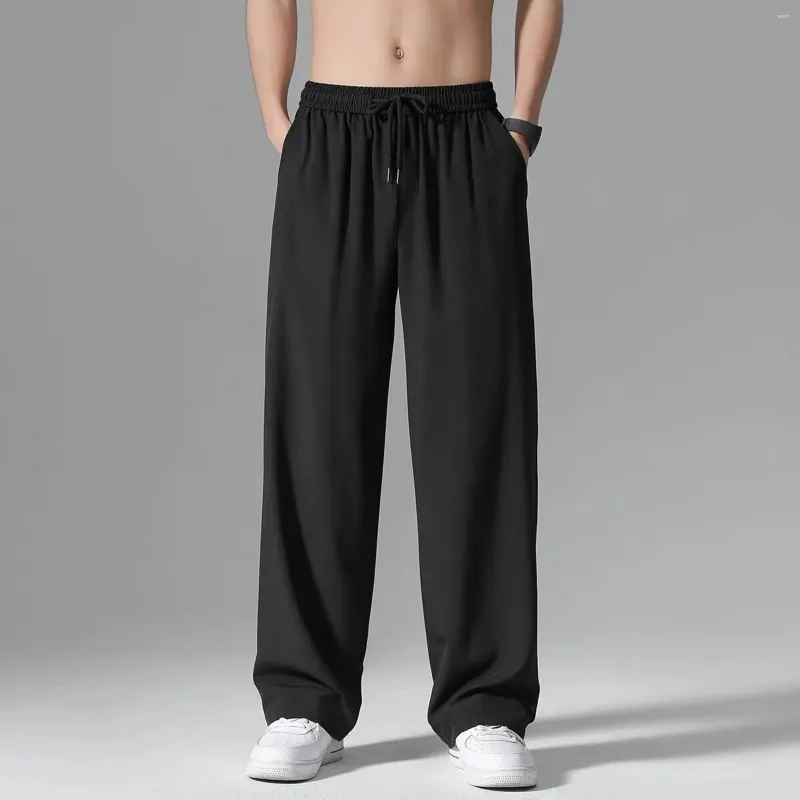 Pantaloni da uomo con tasche profonde Pantaloni da jogging casual dalla vestibilità ampia per uomini che corrono Memory foam da uomo grande e alto